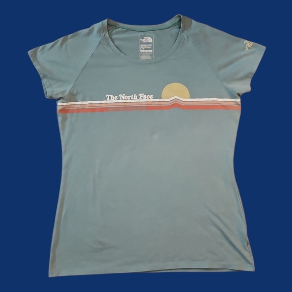 The North Face Y2k Sage Sunset Slim Fit Cotton Blend Tee - Picture 1 of 6